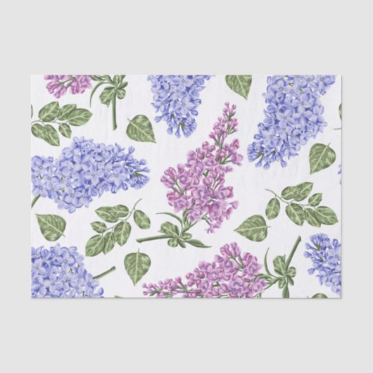 Mousseline Papier Tissu Hyacinth (Recto)