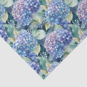 Mousseline Papier Tissu Hydrangeas (Détail)