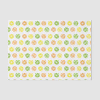 Mousseline Papier Tissu Imprimé Citrus