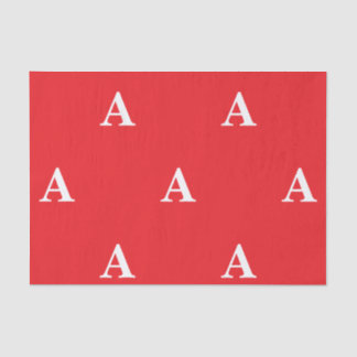 MOUSSELINE PAPIER TISSU INITIAL PERSONNALISÉ NOËL