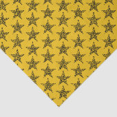 Mousseline Papier Tissu Jaune Doré (Détail)