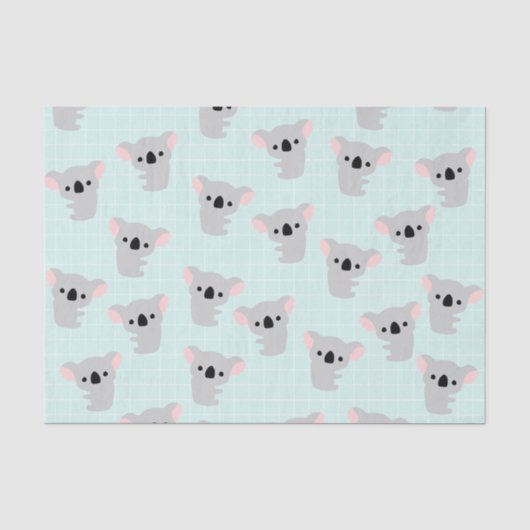 Mousseline Papier Tissu Koala Bear (Recto)