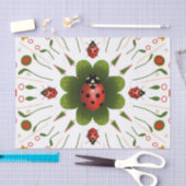 Mousseline Papier Tissu Ladybug (Artisanat)