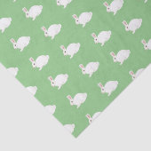 Mousseline Papier tissu lapin blanc (Détail)