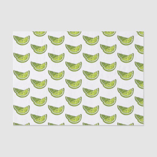 Mousseline Papier Tissu Lime (Recto)