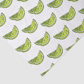 Mousseline Papier Tissu Lime (Détail)