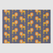 Mousseline Papier Tissu Lion mou (Recto)