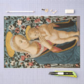 MOUSSELINE PAPIER TISSU : MADONNA & ENFANT : 1942 (Artisanat)