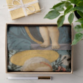 MOUSSELINE PAPIER TISSU : MADONNA & ENFANT : 1942 (Cadeau)