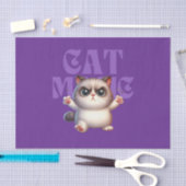 Mousseline Papier Tissu Magic Cat (Artisanat)