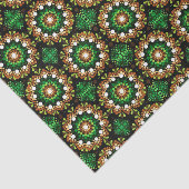 Mousseline Papier Tissu Mandala Nature (Détail)