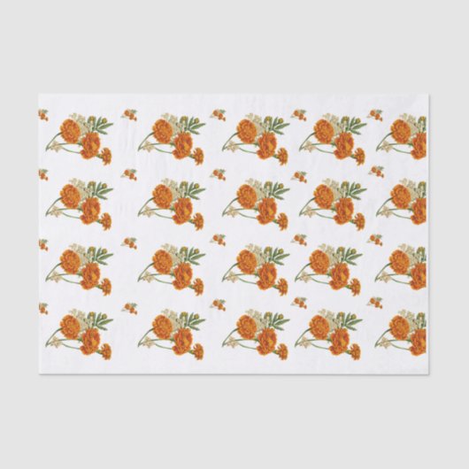 Mousseline Papier Tissu Marigold (Recto)