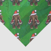 Mousseline Papier Tissu Mastodon de Noël (Détail)