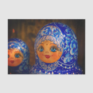 Mousseline Papier Tissu Matryoshka Doll