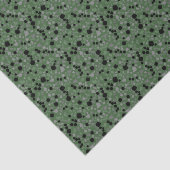 Mousseline Papier Tissu Moderne Simple Olive Green Terrazzo (Détail)