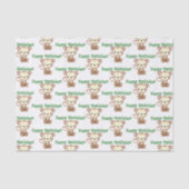 Mousseline Papier Tissu Monkey Jungle (Recto)