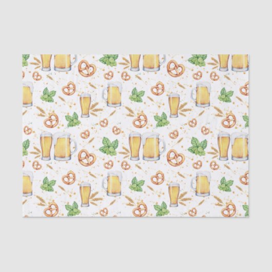 Mousseline Papier Tissu Motif Style Pub (Recto)