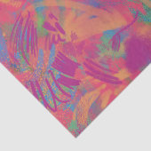 Mousseline Papier Tissu Multicolor Paint Texture (Détail)