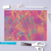 Mousseline Papier Tissu Multicolor Paint Texture (Artisanat)