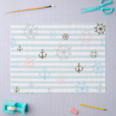 Mousseline Papier Tissu Nautique Bébé (Artisanat)