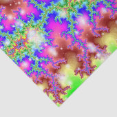 Mousseline papier tissu néon électrique (Détail)