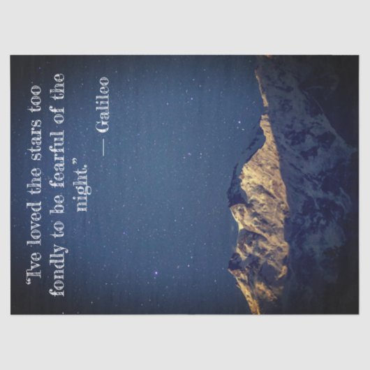 Mousseline Papier Tissu Night Stars (Recto)