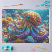 Mousseline Papier Tissu Octopus (Artisanat)