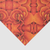 Mousseline Papier Tissu - Orange Begonia (Détail)