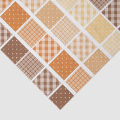 Mousseline Papier Tissu Orange Brown (Détail)