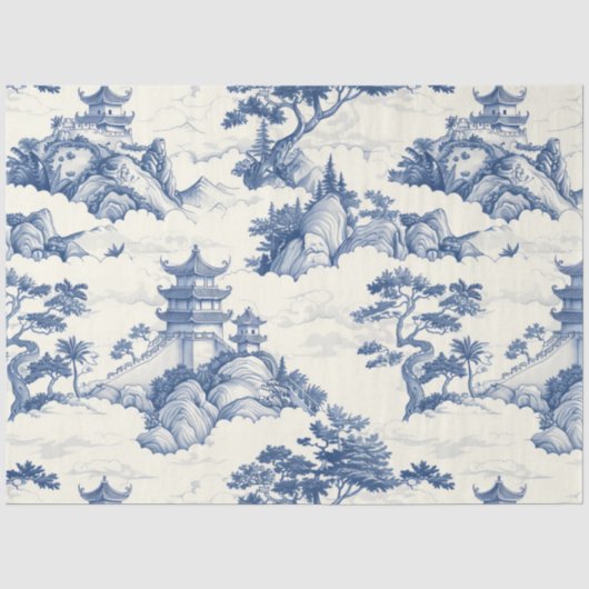 Mousseline Papier Tissu Oriental (Recto)