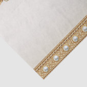 Mousseline Papier Tissu Orné Or (Détail)