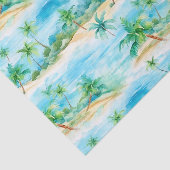 Mousseline Papier Tissu Palm Summer (Détail)