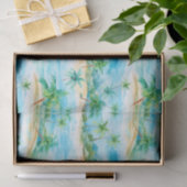 Mousseline Papier Tissu Palm Summer (Cadeau)