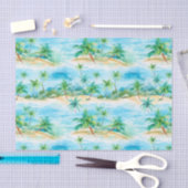 Mousseline Papier Tissu Palm Summer (Artisanat)