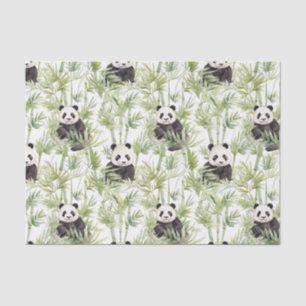 Mousseline Papier Tissu Panda Bambou
