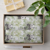 Mousseline Papier Tissu Panda Bambou (Cadeau)