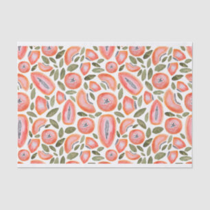 Mousseline Papier Tissu Papaya