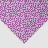 Mousseline Papier Tissu Papier Tissu Peau Léopard Violet (Détail)