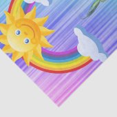 Mousseline Papier Tissu Pastel Fairy Rainbow (Détail)