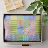 Mousseline Papier Tissu Patchwork 10 livres, blanc (Cadeau)