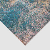 Mousseline Papier Tissu Patiné Rustique aux tons Boho (Détail)