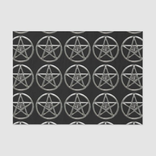 Mousseline Papier Tissu Pentacle Tree Of Life (Recto)