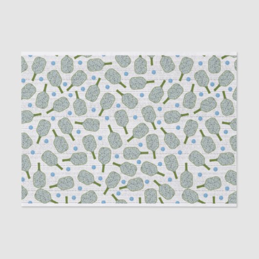 Mousseline Papier Tissu Pickball (Recto)