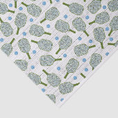 Mousseline Papier Tissu Pickball (Détail)