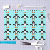 Mousseline Papier Tissu Pingouin Cute (Artisanat)