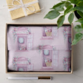 Mousseline Papier Tissu Pink Phone Booth (Cadeau)