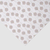 Mousseline Papier Tissu Pink Swirl (Détail)