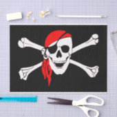 Mousseline Papier Tissu Pirate Flag (Artisanat)