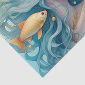 Mousseline Papier Tissu Pisces (Détail)