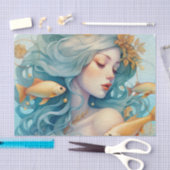 Mousseline Papier Tissu Pisces (Artisanat)